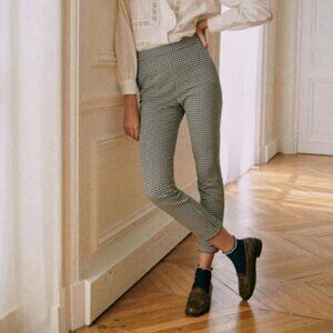 Sezane Clara Houndstooth Trouser, Fr 36